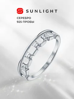 Серебряное кольцо без вставки SUNLIGHT 237541715 купить за 1 109 ₽ в интернет-магазине Wildberries