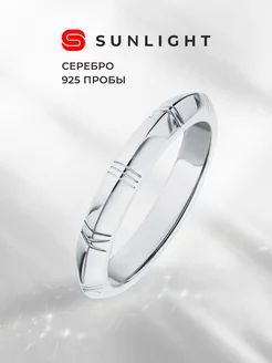 Серебряное кольцо без вставки SUNLIGHT 237541806 купить за 1 233 ₽ в интернет-магазине Wildberries