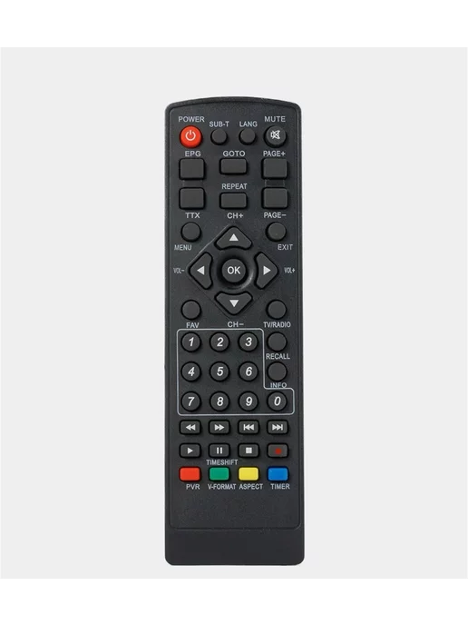 Ресивер для цифрового ТВ DVB-T2 приставка ТВ, черный, фото 5
