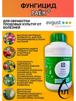 Фунгицид Раёк, КЭ 1 л Avgust 237593319 купить за 3 012 ₽ в интернет-магазине Wildberries