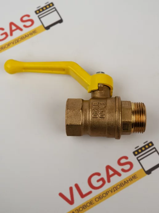 Vlgas Газовый шаровый кран 3 4 дюйма (20мм) рычаг гайка гайка, штуцер, фото 2