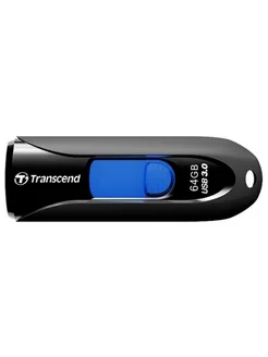 Флеш-карта JetFlash 790, 64 гб, USB 3.1 G1, черно-синяя Transcend 237617492 купить за 1 102 ₽ в интернет-магазине Wildberries