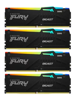 Оперативная память DDR5 4x32GB 5600 KF556C40BBAK4-128 DIMM KINGSTON 237624884 купить за 64 060 ₽ в интернет-магазине Wildberries