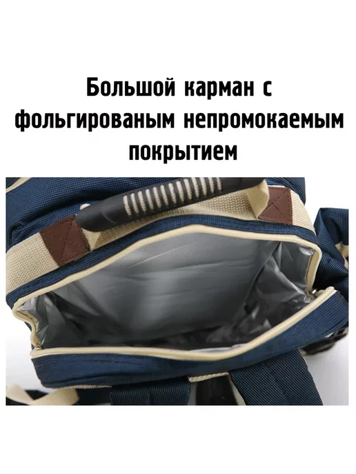 LKK Набор посуды для пикника, синий, фото 4