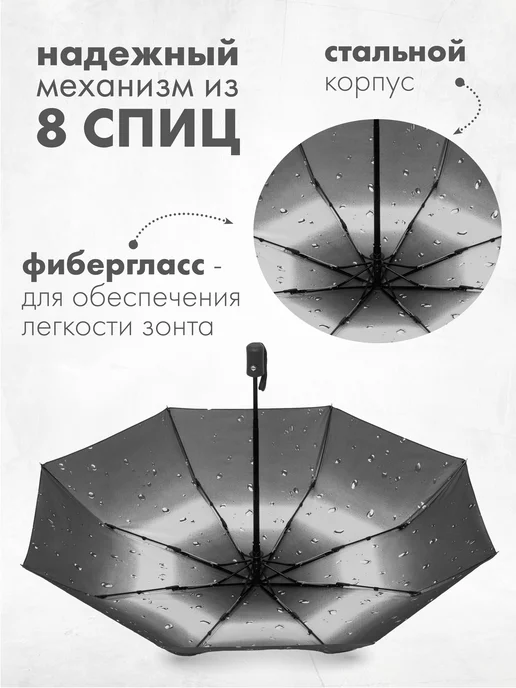 Umbrella World Зонт автомат антиветер складной, вариант, фото 4