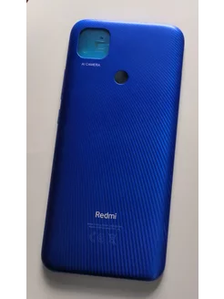 Задняя крышка Xiaomi Redmi 9c синяя премиум