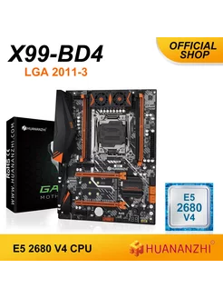 Материнская плата X99 BD4 поддерживает LGA 2011-3 Intel E5 2680 v4 DDR4 RECC NVME NGFF 237663387 купить за 8 290 ₽ в интернет-магазине Wildberries