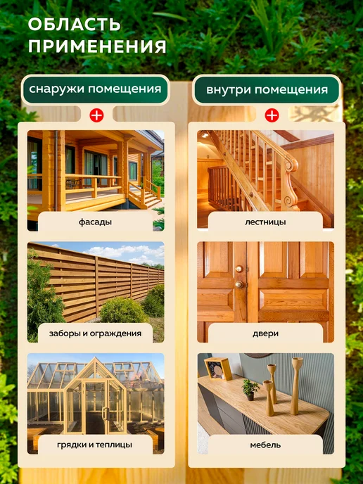 Farbitex Антисептик - пропитка для дерева, зеленый, фото 3