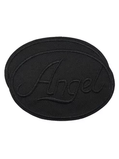 Термоаппликация на одежду круглая ANGEL black 93*67 мм, 2 шт АЙРИС 237677401 купить за 148 ₽ в интернет-магазине Wildberries