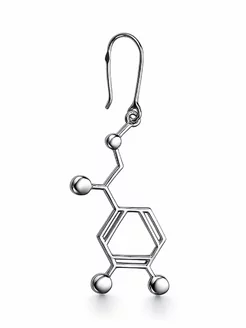 Необычная одиночная серьга серебро 925 формула Адреналина KU&KU 237706462 купить за 1 557 ₽ в интернет-магазине Wildberries