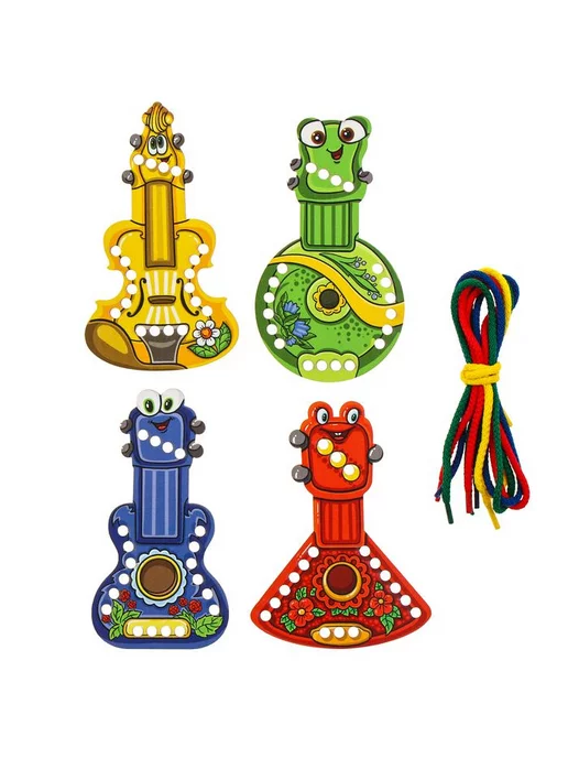 Smile-Decor Игрушка "Струнные инструменты" набор из деревянных элементов, вариант, фото 2