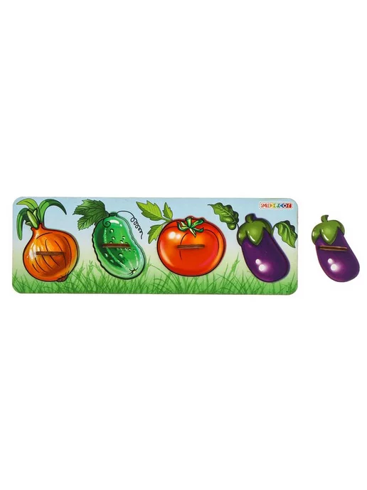 Smile-Decor Деревянная игрушка "Овощи" для детей, пазл-головоломка, вариант, фото 2