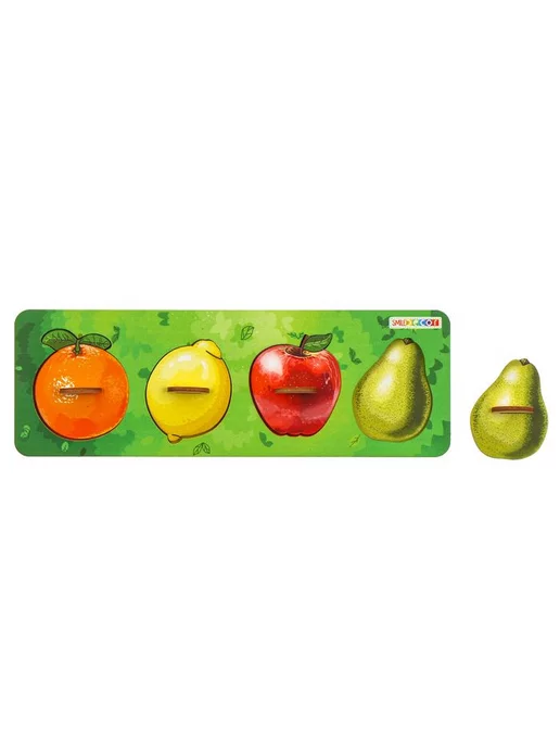 Smile-Decor Деревянная игрушка "Фрукты" для детей, пазл-головоломка, вариант, фото 2