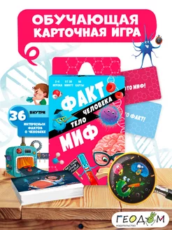 Карточная игра для детей. Факт-миф. Тело человека