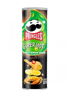 Чипсы Pringles со вкусом лимона и краба острые, 110 г