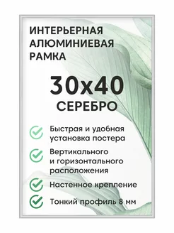 Металлическая рамка 30х40 ALTIRO 237786596 купить за 446 ₽ в интернет-магазине Wildberries