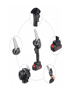 Электропила аккумуляторная цепная ручная мини садовая 24V