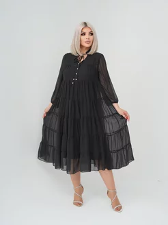 Платье больших размеров DLM Style 237830993 купить за 2 322 ₽ в интернет-магазине Wildberries