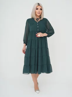 Платье больших размеров DLM Style 237846964 купить за 2 322 ₽ в интернет-магазине Wildberries