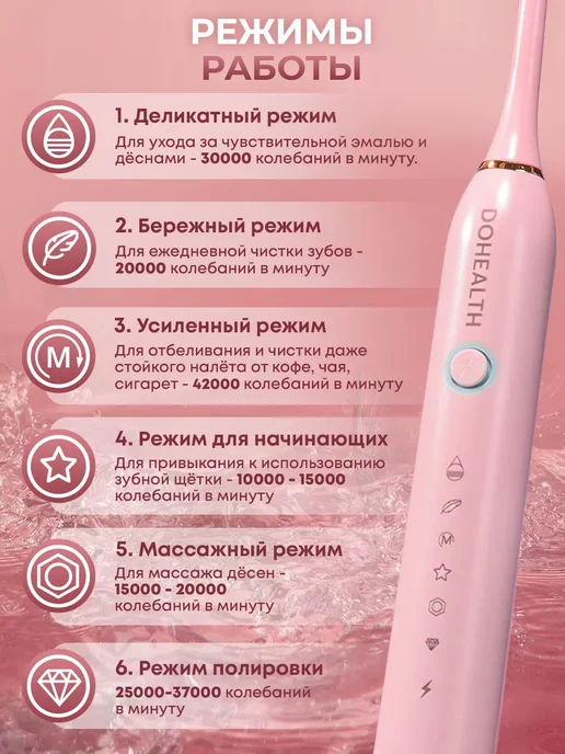 DOHEALTH Зубная щетка электрическая, вариант, фото 5