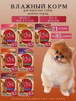 Влажный корм для собак мелких пород Purina ONE 237920162 купить за 816 ₽ в интернет-магазине Wildberries