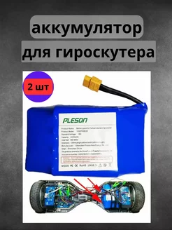 Аккумулятор для гироскутера 10S2P 2 шт 237936835 купить за 2 816 ₽ в интернет-магазине Wildberries