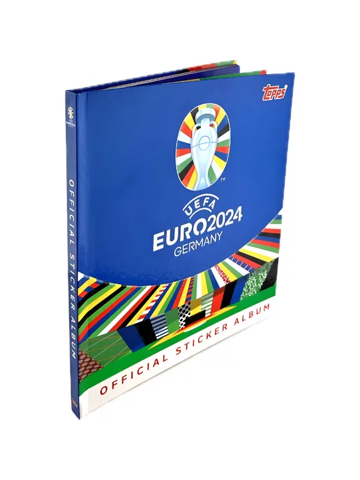 Topps Евро 2024 UEFA Альбом для наклеек в твёрдой обложке