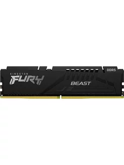 Оперативная память DDR5 для компьютера 16Gb FURY Beast Black Kingston 238086260 купить за 6 699 ₽ в интернет-магазине Wildberries