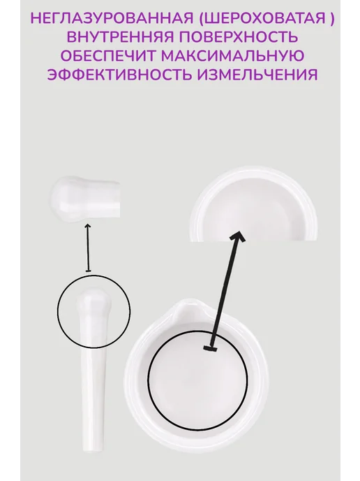 5drops Фарфоровая ступка с пестиком для специй, 80 мм, белый, фото 3