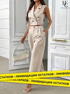 Костюм двойка с жилеткой Hot Collection 238298327 купить за 2 813 ₽ в интернет-магазине Wildberries