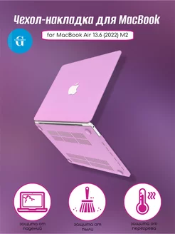 Розовый чехол накладка MacBook Air 13.6