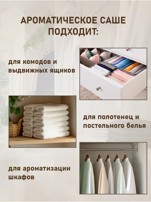 Fragancia Аромасаше ароматическое саше для белья в шкаф и аромалампы, вариант, фото 7