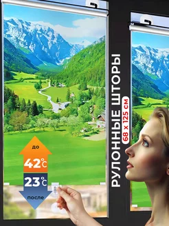 Солнцезащитные шторы рулонные 68*125 см HomEase 238315203 купить за 1 021 ₽ в интернет‑магазине Wildberries
