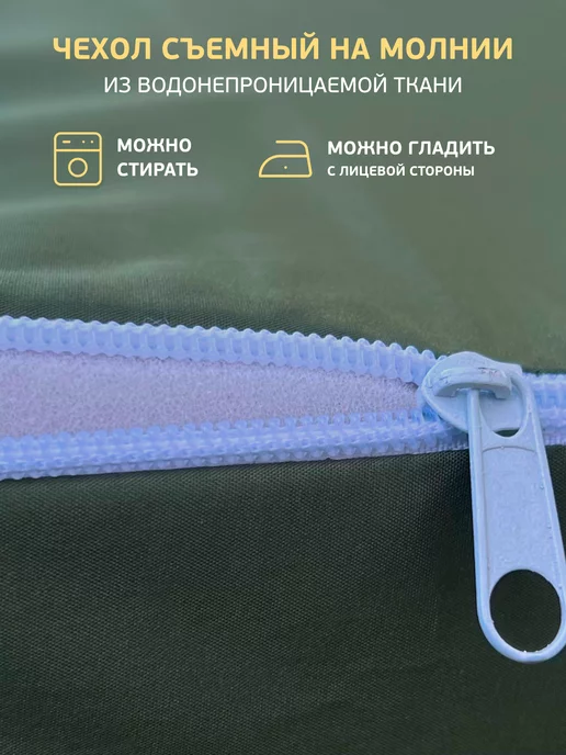 Malurre Матрас для садовых качелей шезлонга 140 см, зеленый, фото 5