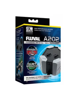 Компрессор для аквариумов до 300 л Fluval AIr 202 двухк-ный