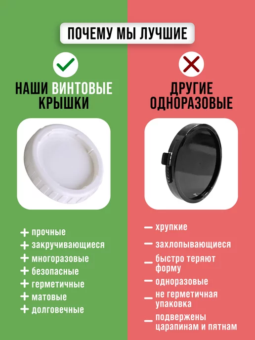 Банки для сыпучих продуктов стекло с крышкой набор 2 шт. - фото 9