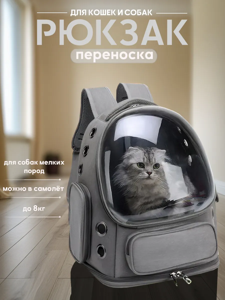 Переноска для кошек и собак с иллюминатором