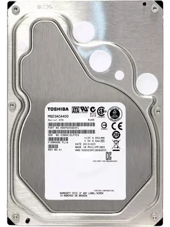 3.5" жесткий диск Toshiba Enterprise Capacity 4Tb MG03ACA400 Toshiba 238468104 купить за 7 032 ₽ в интернет-магазине Wildberries