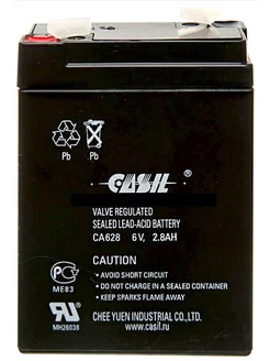 Аккумуляторная батарея CASIL CA628 6V 2,8Ah