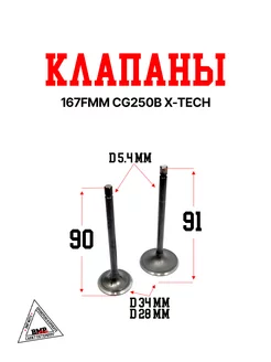 Клапаны 167FMM CG250B X-TECH