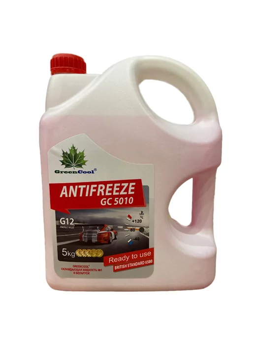 GREENCOOL Антифриз GC 5010 готовый красный, G12, 5кг, 5 л, фото 4