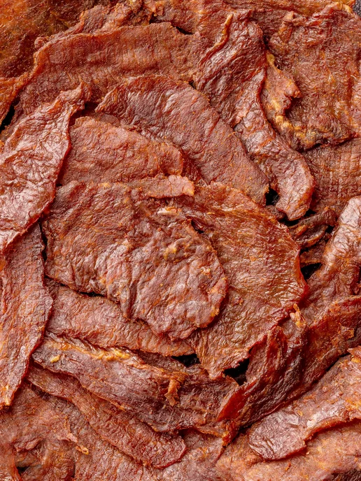 ВОЛЖСКИЙ МЯСНИК Вяленое мясо свинина 300 г снеков мясные чипсы "BBQ", 300 г, фото 4