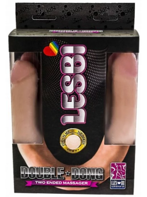 Lovetoy Фаллоимитатор двойной (42, Ø 3.5 см), бежевый, фото 2