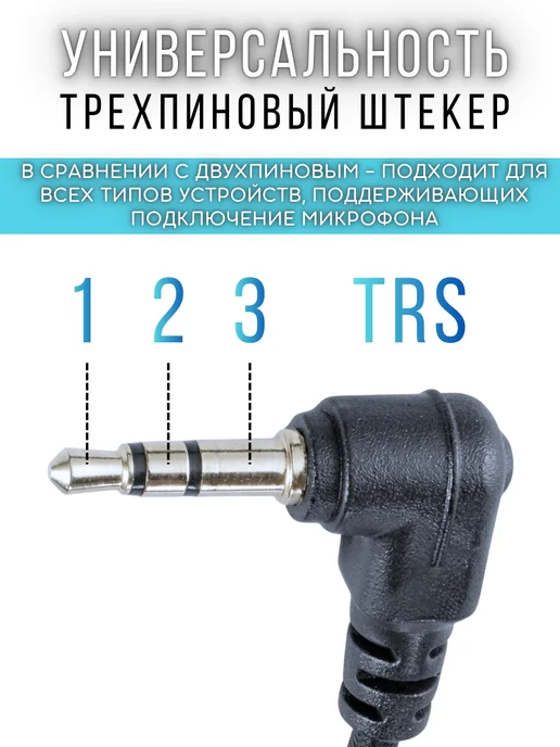OLUMF Головной микрофон громкоговорителя мини, для ПК и телефона, черный, в упаковке 50 г, фото 2