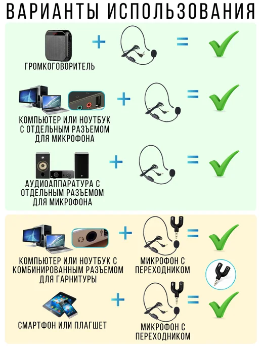 OLUMF Головной микрофон громкоговорителя мини, для ПК и телефона, черный, в упаковке 50 г, фото 3