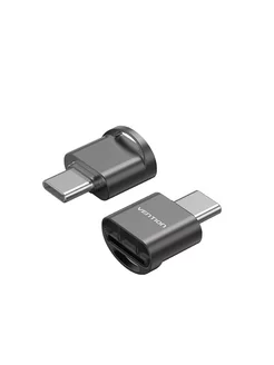 Картридер USB 2.0 C M - MicroSD - Серый