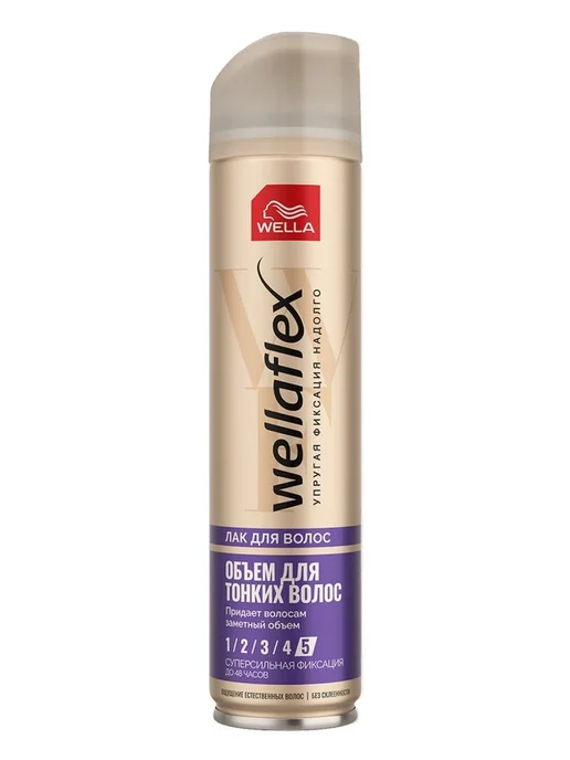 WELLAFLEX Fullness For Thin Hair Объём для тонких волос-5, Лак д волос, 250 мл, фото 2