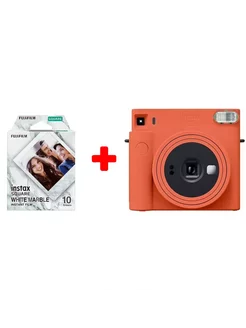 Фотопленка Instax Square White Marble 10шт + Фотоаппарат SQ1