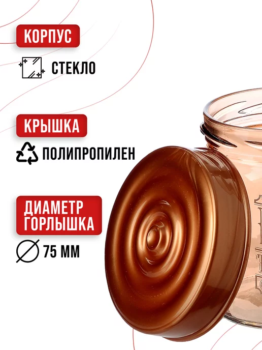 Набор банок для сыпучих продуктов 3 шт. - фото 5