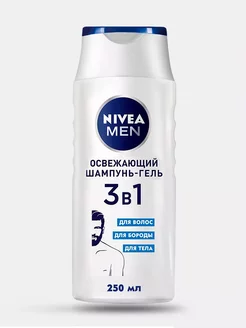 Шампунь-гель Nivea men 3 в 1 250мл